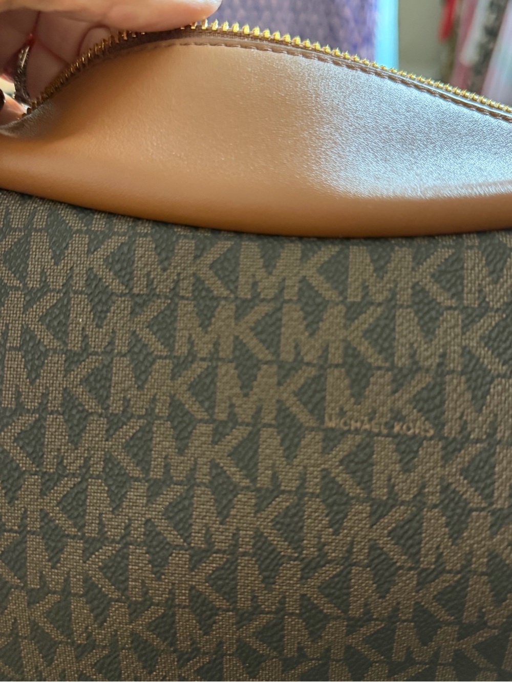 Michael Kors Cecilia Brown and Tan Shoulder Bag - Picture 7 of 9